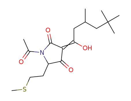 1-acetyl-3-(1-hydroxy-3,5,5-trimethylhexylidene)-5-(2-(methylthio)ethyl)pyrrolidine-2,4-dione