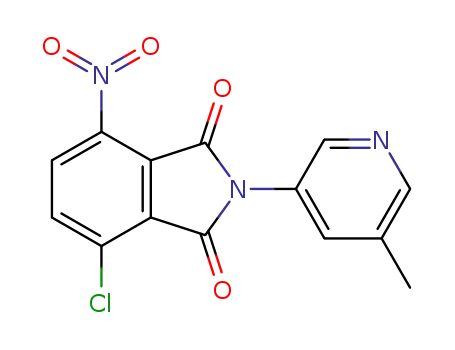 4-chloro-2-(5-methylpyridin-3-yl)-7-nitroisoindoline-1,3-dione