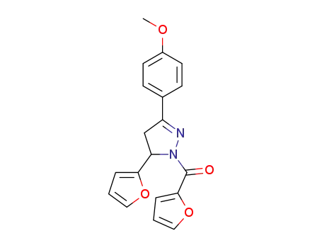 furan-2-yl(5-(furan-2-yl)-3-(4-methoxyphenyl)-4,5-dihydro-1H-pyrazol-1-yl)methanone