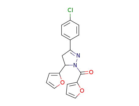 (3-(4-chlorophenyl)-5-(furan-2-yl)-4,5-dihydro-1H-pyrazol-1-yl)(furan-2-yl)methanone