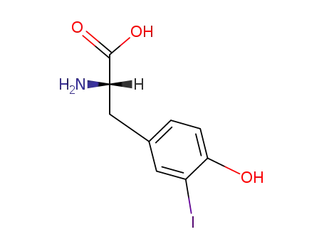 Molecular Structure of 70-78-0 (3-IODO-L-TYROSINE)