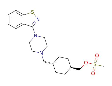 (trans-4-((4-(benzo[d]isothiazol-3-yl)piperazin-1-yl)methyl)cyclohexyl)methyl methanesulfonate