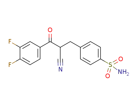 4-(2-cyano-3-(3,4-difluorophenyl)-3-oxopropyl)benzenesulfonamide
