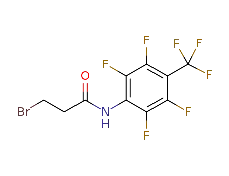 3-bromo-N-(2,3,5,6-tetrafluoro-4-(trifluoromethyl)phenyl)propanamide