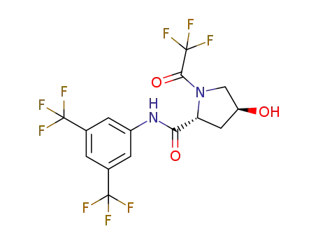 (2R,4S)-N-(3,5-bis(trifluoromethyl)phenyl)-4-hydroxy-1-(2,2,2-trifluoroacetyl)pyrrolidine-2-carboxamide