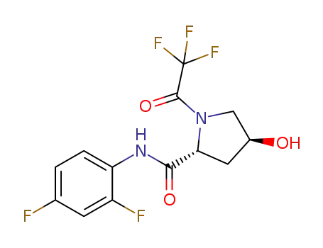 (2R,4S)-N-(2,4-difluorophenyl)-4-hydroxy-1-(2,2,2-trifluoroacetyl)pyrrolidine-2-carboxamide