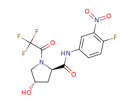 (2R,4S)-N-(4-fluoro-3-nitrophenyl)-4-hydroxy-1-(2,2,2-trifluoroacetyl)pyrrolidine-2-carboxamide
