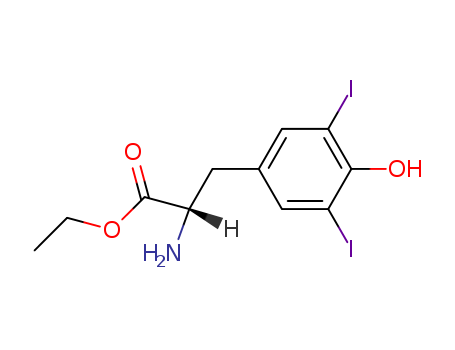 ethyl 2-amino-3-(4-hydroxy-3,5-diiodo-phenyl)propanoate