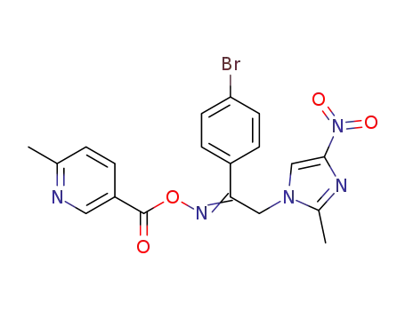 1-(4-bromophenyl)-2-(2-methyl-4-nitro-1H-imidazol-1-yl)ethanone-(6-methylnicotinoyl)oxime