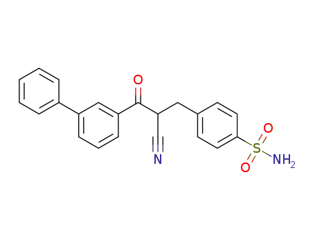 4-(3-([1,1'-biphenyl]-3-yl)-2-cyano-3-oxopropyl)benzenesulfonamide