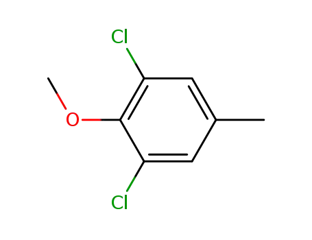 Molecular Structure of 67341-33-7 (Benzene, 1,3-dichloro-2-methoxy-5-methyl-)