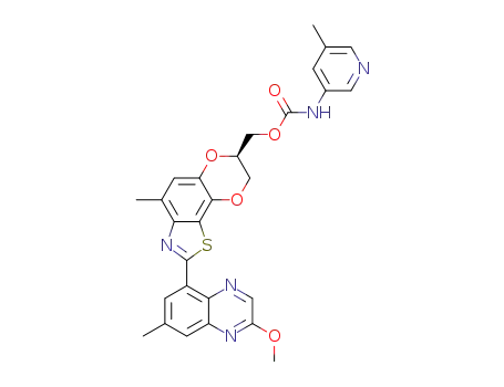 (R)-(2-(2-methoxy-7-methylquinoxalin-5-yl)-4-methyl-7,8-dihydro-[1,4]dioxino[2’,3‘:3,4]benzo[1 ,2-d]thiazol-7-yl)methyl (5-methylpyridin-3-yl)carbamate