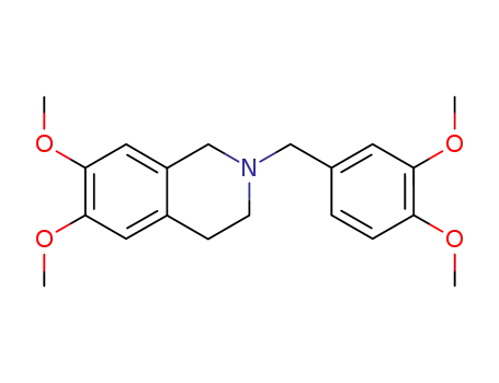 Molecular Structure of 91790-53-3 (Isoquinoline,
2-[(3,4-dimethoxyphenyl)methyl]-1,2,3,4-tetrahydro-6,7-dimethoxy-)