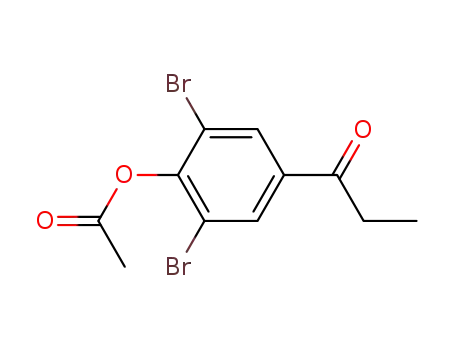 1-(4-acetoxy-3,5-dibromo-phenyl)-propan-1-one