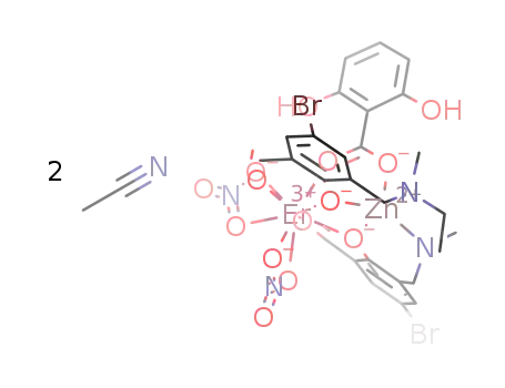 [Zn(μ-N,N’-dimethyl-N,N’-bis(2-hydroxy-3-formyl-5-bromobenzyl)ethylenediamine)(μ-2,6-dihydroxybenzoate)Er(NO3)2]·2CH3CN