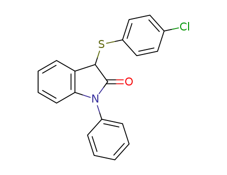 3-((4-chlorophenyl)thio)-1-phenylindolin-2-one