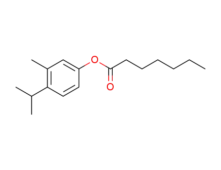 3-methyl-4-(1-methylethyl)phenyl heptanoate