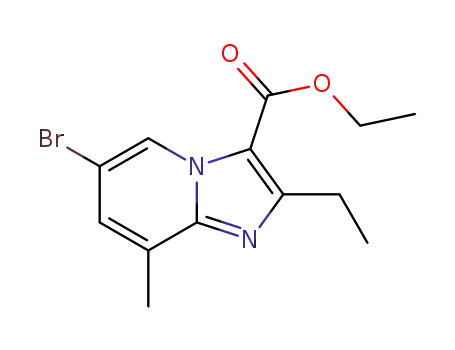 6-bromo-2-ethyl-8-methylimidazo[1,2-a]pyridine-3-carboxylic acid ethyl ester