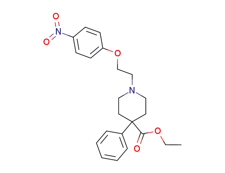 1-[2-(4-nitro-phenoxy)-ethyl]-4-phenyl-piperidine-4-carboxylic acid ethyl ester