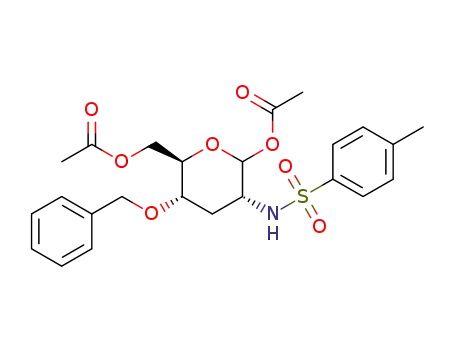 1,6-di-O-acetyl-4-O-benzyl-2,3-dideoxy-2-(p-toluenesulfonamido)-D-glucopyranose
