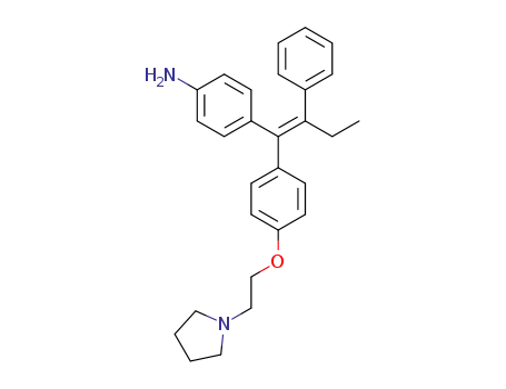 (E)-4-(2-phenyl-1-(4-(2-(pyrrolidin-1-yl)ethoxy)phenyl)but-1-en-1-yl)aniline
