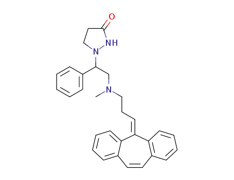 1-(2-((3-(5H-dibenzo[a,d][7]annulen-5-ylidene)propyl)(methyl)amino)-1-phenylethyl)pyrazolidin-3-one
