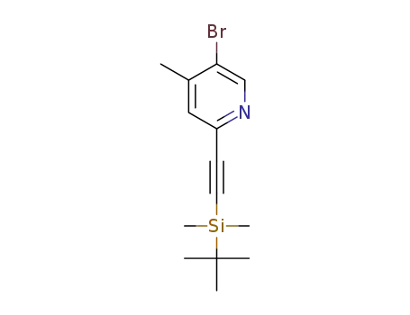 5-bromo-2-((tert-butyldimethylsilyl)ethynyl)-4-methylpyridine