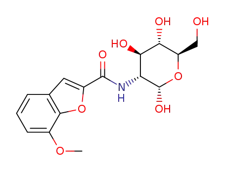 7-methoxy-N-(2,4,5-trihydroxy-6-(hydroxymethyl)tetrahydro-2H-pyran-3-yl)benzofuran-2-carboxamide