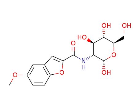 5-methoxy-N-(2,4,5-trihydroxy-6-(hydroxymethyl)tetrahydro-2H-pyran-3-yl)benzofuran-2-carboxamide