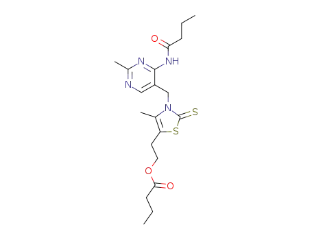 3-(4-butyrylamino-2-methyl-pyrimidin-5-ylmethyl)-5-(2-butyryloxy-ethyl)-4-methyl-3H-thiazole-2-thione