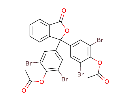 Molecular Structure of 104541-40-4 (1(3H)-Isobenzofuranone, 3,3-bis[4-(acetyloxy)-3,5-dibromophenyl]-)