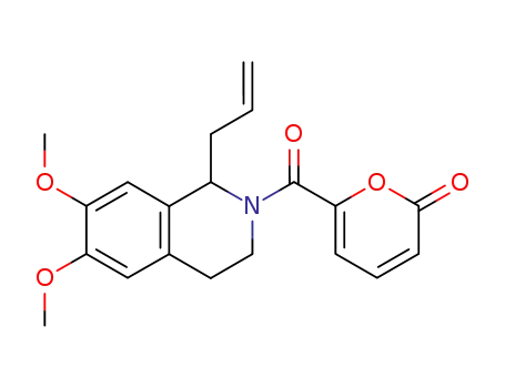 (+/-)-1-allyl-6,7-dimethoxy-2-(2-oxo-2H-pyran-6-ylcarbonyl)-1,2,3,4-tetrahydroisoquinoline