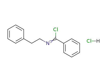 Molecular Structure of 77988-90-0 (Benzenecarboximidoyl chloride, N-(2-phenylethyl)-, hydrochloride)