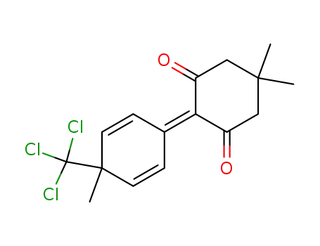 4,4-dimethyl-1-(4-trichloromethyl-4-methylcyclohexa-2,5-dienylidene)cyclohexane-2,6-dione