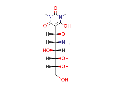 5-((1S,2S,3R,4S,5R)-2-Amino-1,3,4,5,6-pentahydroxy-hexyl)-6-hydroxy-1,3-dimethyl-1H-pyrimidine-2,4-dione