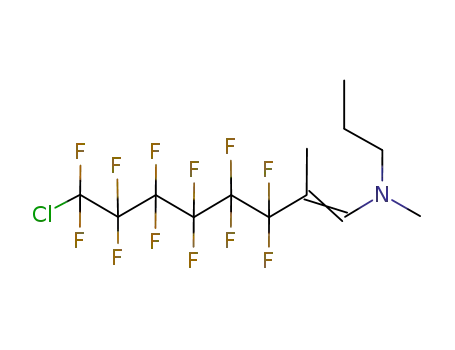 <2-methyl-2-(ω-chlorododecafluoro-n-hexyl)vinyl>-n-propylmethylamine