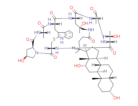 Molecular Structure of 87876-29-7 (N(sup delta)-Desoxycholyl-delta-aminophalloin [German])