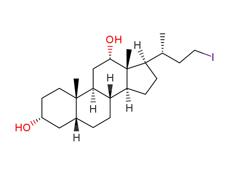 24-nor-23-iodo-3α,12α-dihydroxy-7-deoxy-5β-cholane