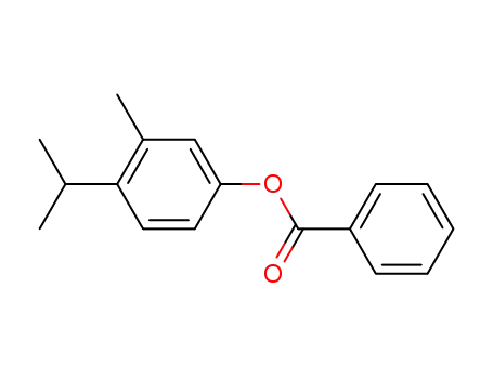 Molecular Structure of 143815-16-1 (Phenol, 3-methyl-4-(1-methylethyl)-, benzoate)