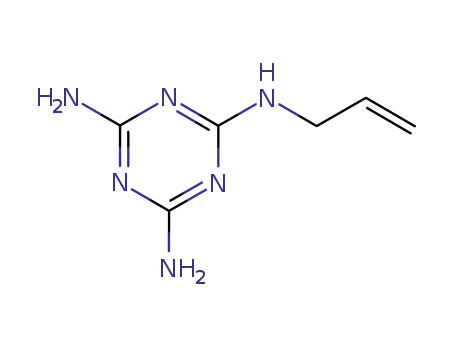 Molecular Structure of 6494-74-2 (1,3,5-Triazine-2,4,6-triamine, N-2-propenyl-)