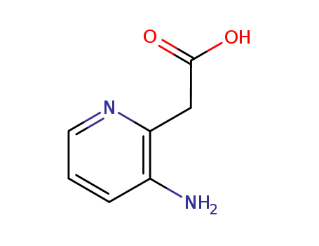 Molecular Structure of 80352-63-2 ((3-Amino-pyridin-2-yl)-acetic acid)