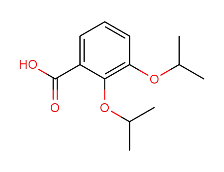 Molecular Structure of 85686-13-1 (Benzoic acid, 2,3-bis(1-methylethoxy)-)
