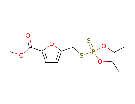 O,O-diethyl S-<5-(methoxycarbonyl)furfuryl> phosphorodithioate