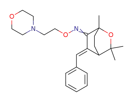 1,3,3-Trimethyl-5-[1-phenyl-meth-(E)-ylidene]-2-oxa-bicyclo[2.2.2]octan-6-one O-(2-morpholin-4-yl-ethyl)-oxime