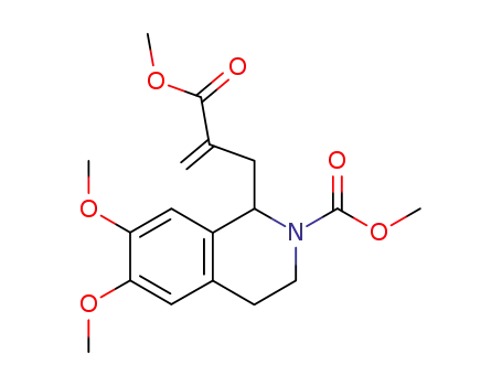 6,7-Dimethoxy-1-(2-methoxycarbonyl-allyl)-3,4-dihydro-1H-isoquinoline-2-carboxylic acid methyl ester