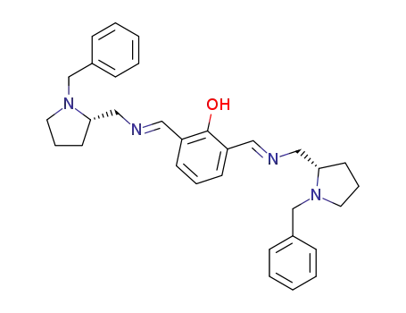 2,6-Bis-{[(E)-(S)-1-benzyl-pyrrolidin-2-ylmethylimino]-methyl}-phenol