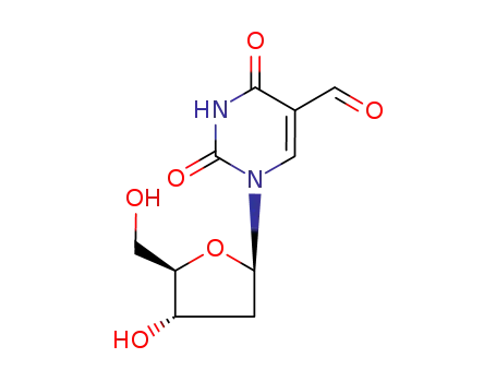 Molecular Structure of 4494-26-2 (5-formyl-2'-deoxyuridine)