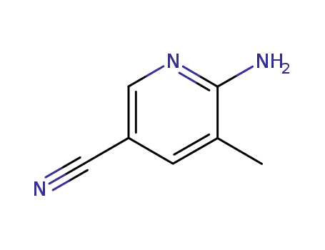 Molecular Structure of 183428-91-3 (6-AMINO-5-METHYLNICOTINONITRILE)