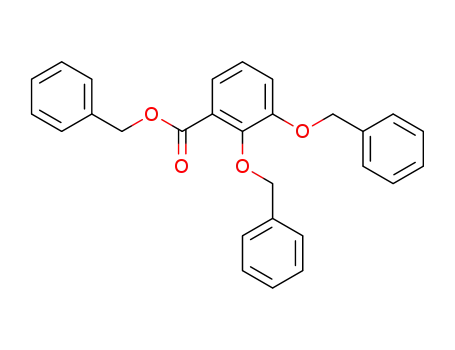 Molecular Structure of 95922-26-2 (Benzoic acid, 2,3-bis(phenylmethoxy)-, phenylmethyl ester)