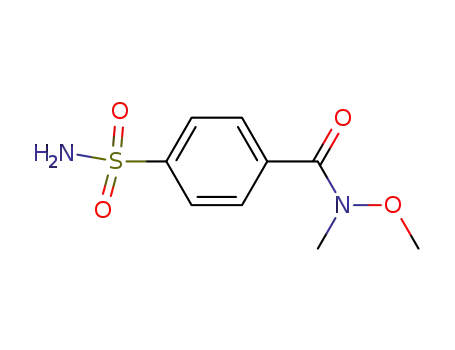 N-methoxy-N-methyl-(4-sulfamoyl)benzamide